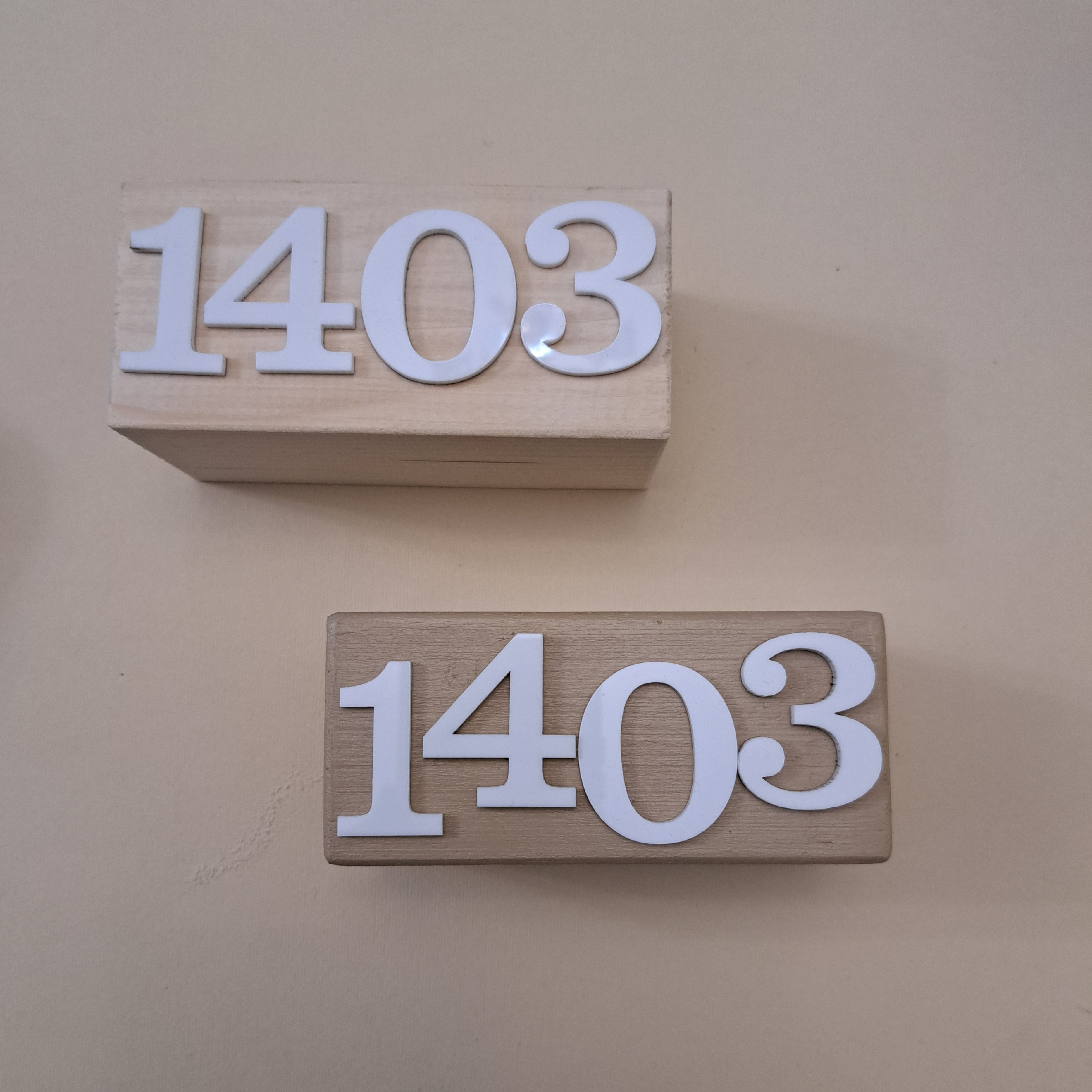 مکعب چوبی  اعداد 1403