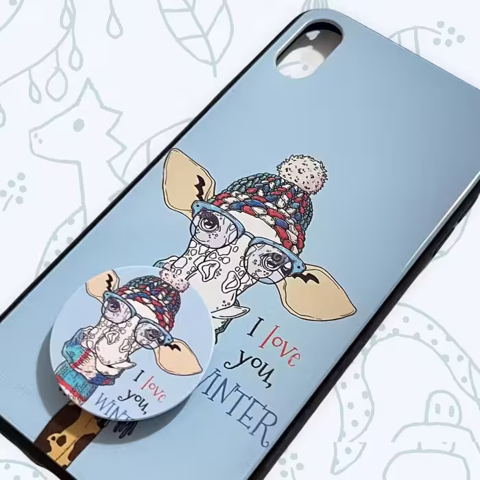 کاور طرح camel مناسب برای گوشی موبایل اپل IPHONE XS MAX به همراه پایه نگهدارنده