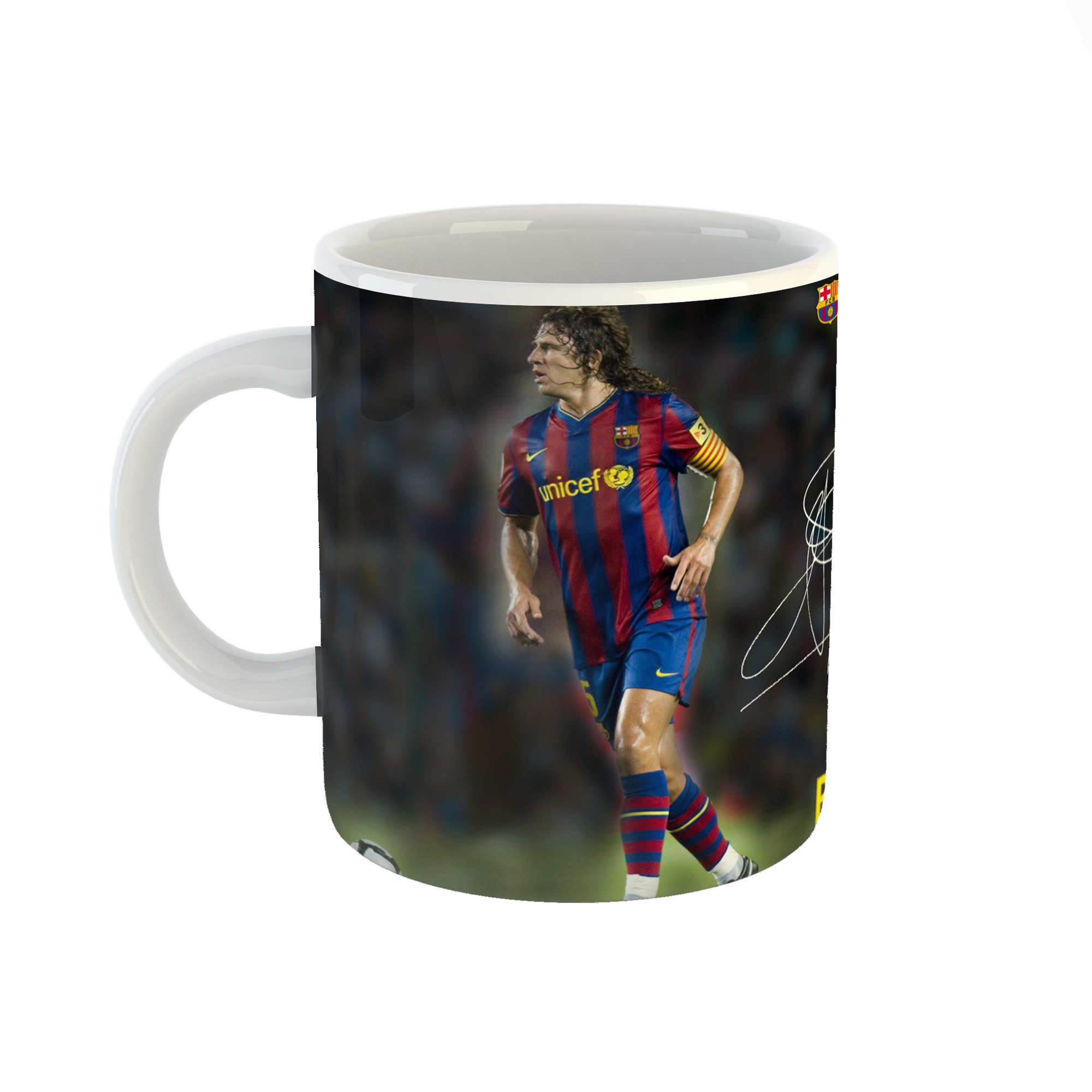 ماگ طرح کارلوس پویول مدل تیم بارسلونا کد 2171