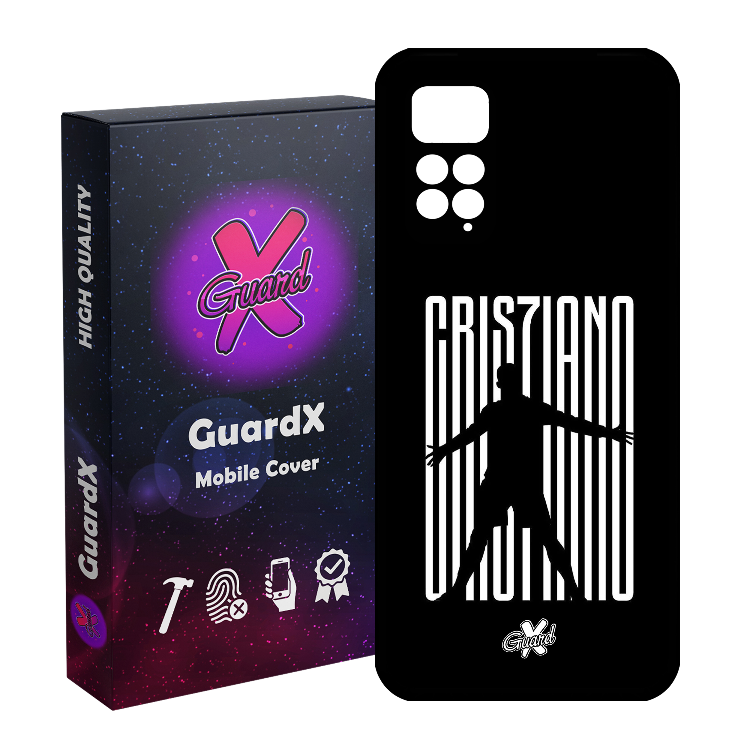 کاور گارد ایکس طرح CR7 مدل Glass10115 مناسب برای گوشی موبایل شیائومی Redmi Note 11 Pro 4G/5G