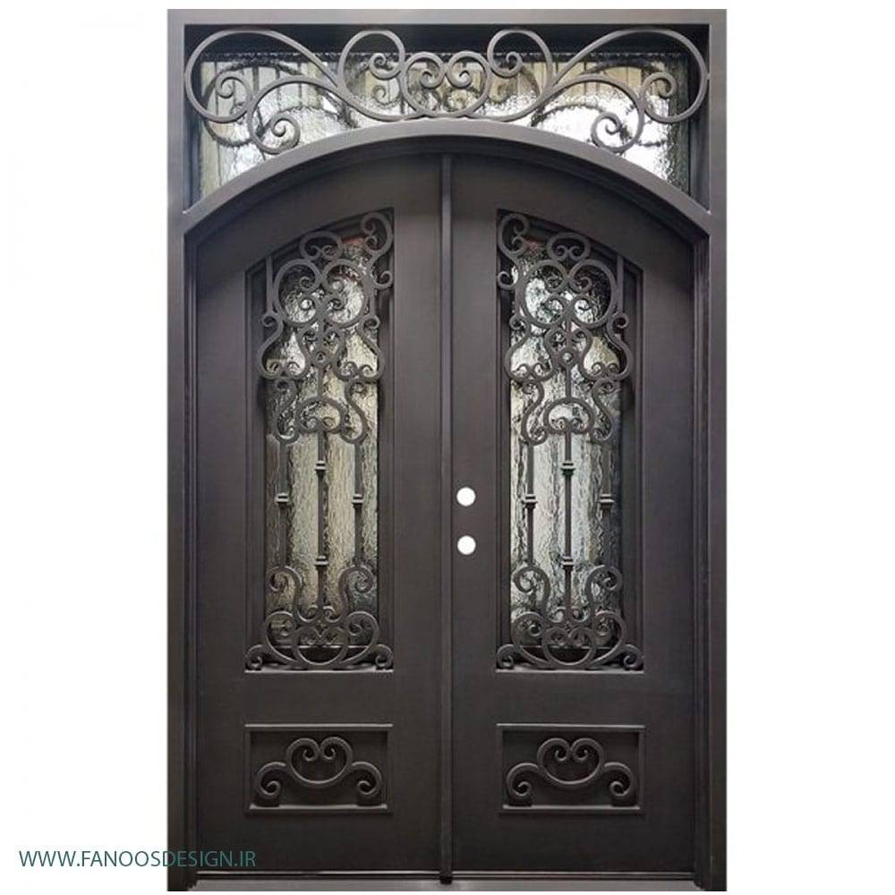 درب کلاسیک فرفروژه فلزی لابی کد 2139