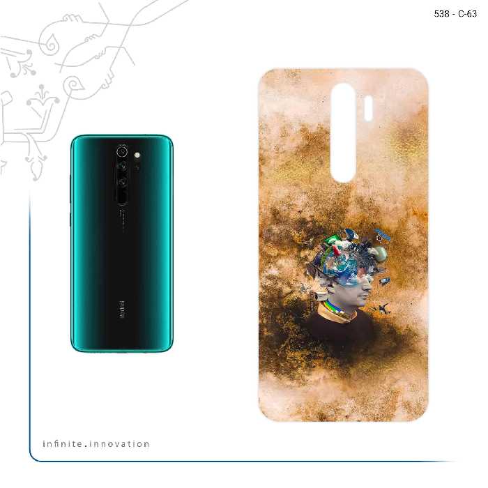 برچسب پوششی ماهوت مدل Collage of surreal Portrait of Men مناسب برای گوشی موبایل شیائومی Redmi Note 8 Pro