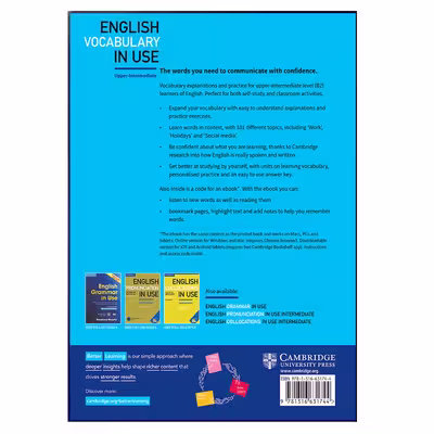 کتاب English Vocabulary In Use Upper-Intermediate اثر Michael McCarthy and Felicity O Dell انتشارات هدف نوین