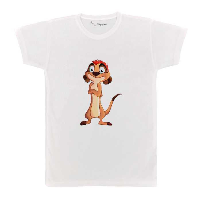 تی شرت آستین کوتاه بچگانه پرمانه طرح شیر شاه کد pmt.6363