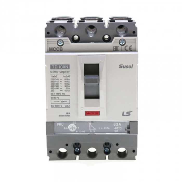 کلید اتوماتیک ال اس مدل TD100N ظرفیت 100 آمپر