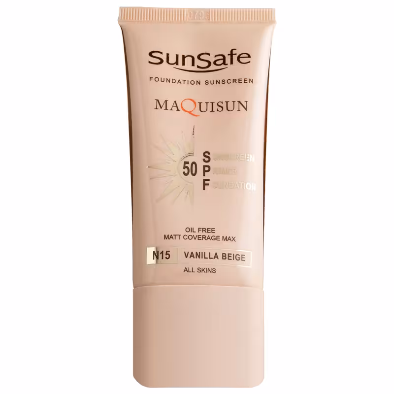 ضد آفتاب سان سیف کرم پودری و پرایمری مکیسان با SPF50 رنگی