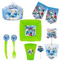   مجموعه 72 عددی تم تولد طرح اسمورف ها