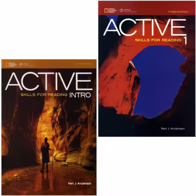 کتاب Active Skills for Reading 3rd اثر Nail J Anderson انتشارات Heinle دو جلدی