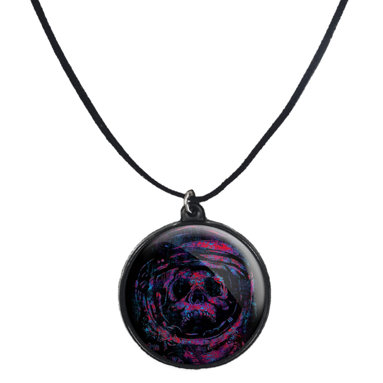 گردنبند پرمانه طرح فضانورد کد pmb.10423 مدل دو طرفه