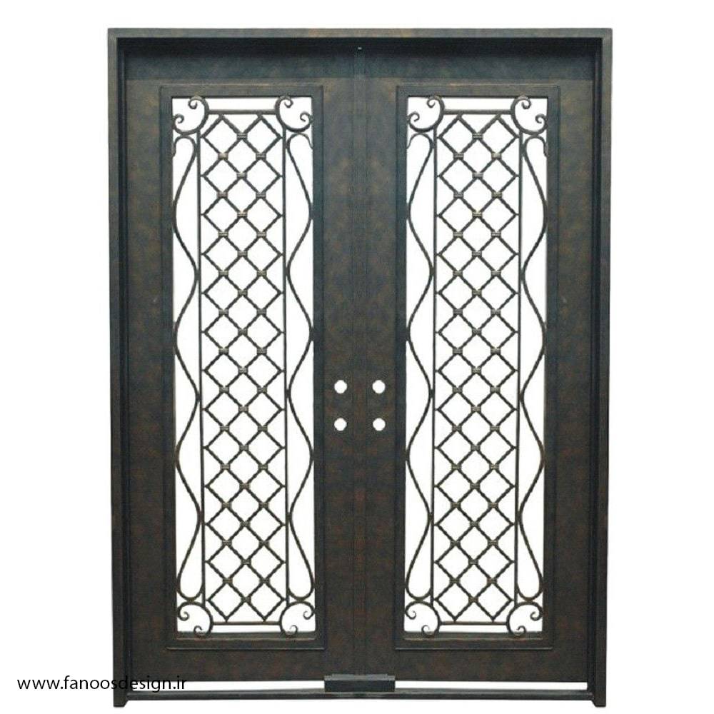 درب کلاسیک فلزی فرفورژه کد 2174