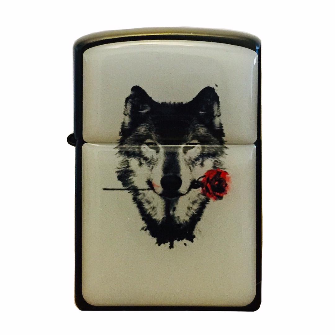 فندک مدل WOLF FLOWER