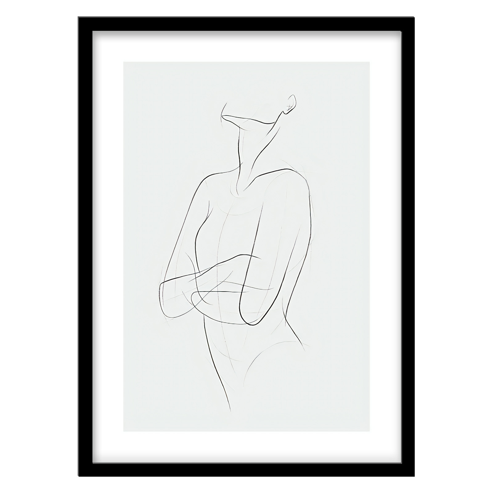 تابلو دکوراتیو فورنیمو مدل لاین‌آرت فیگوراتیو مینیمال کد 05109B