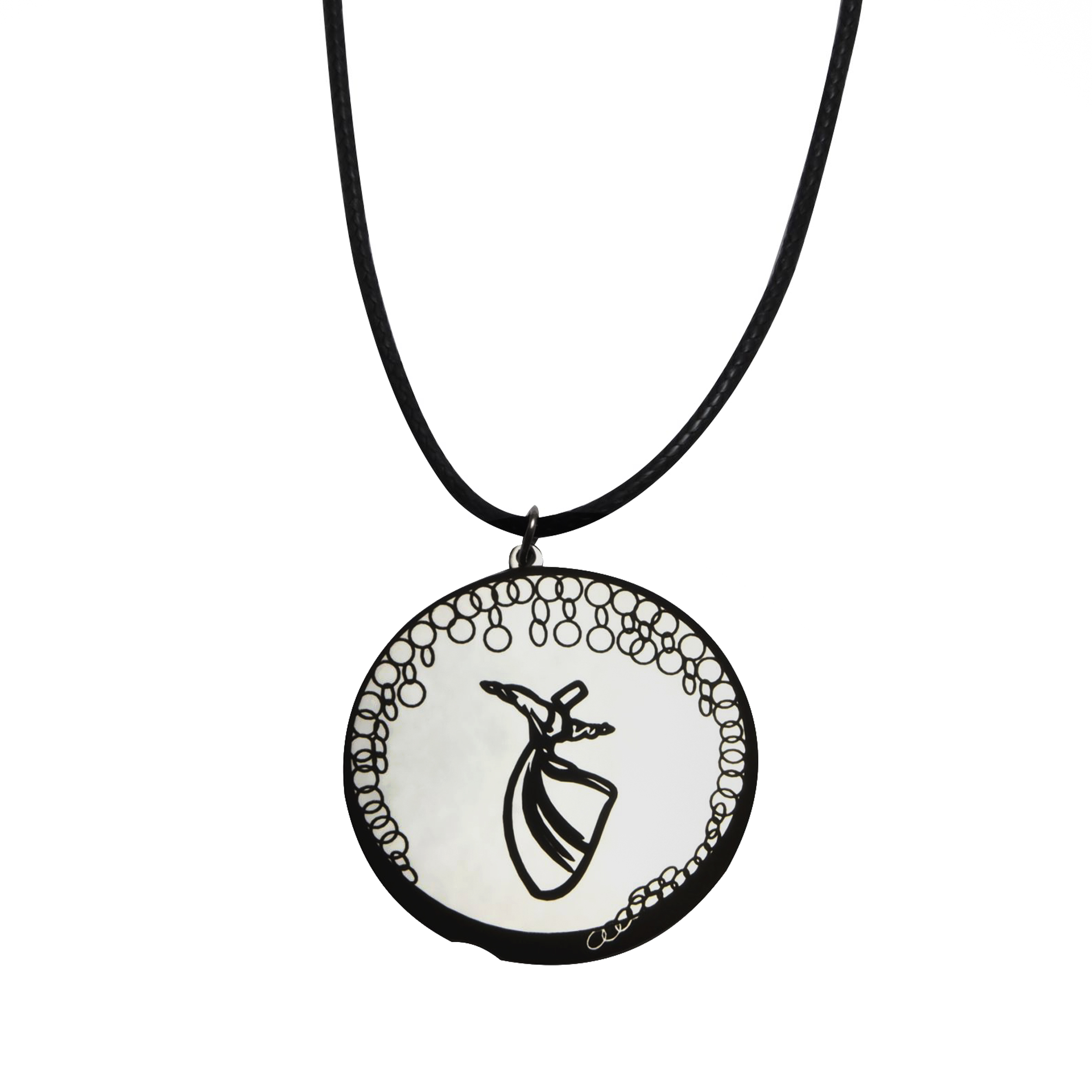 گردنبند مدل ساز دف طرح سماع