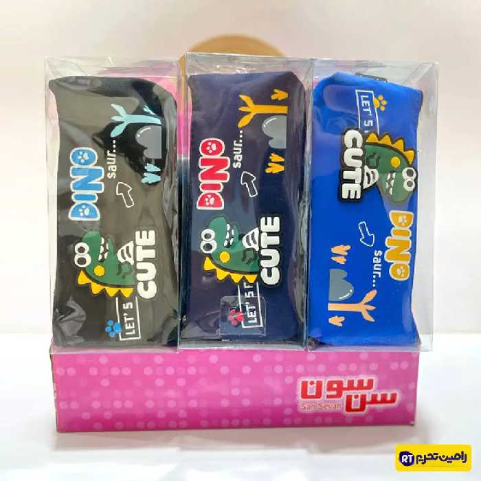 جامدادی فانتزی تک زیپ دایناسور کد 10