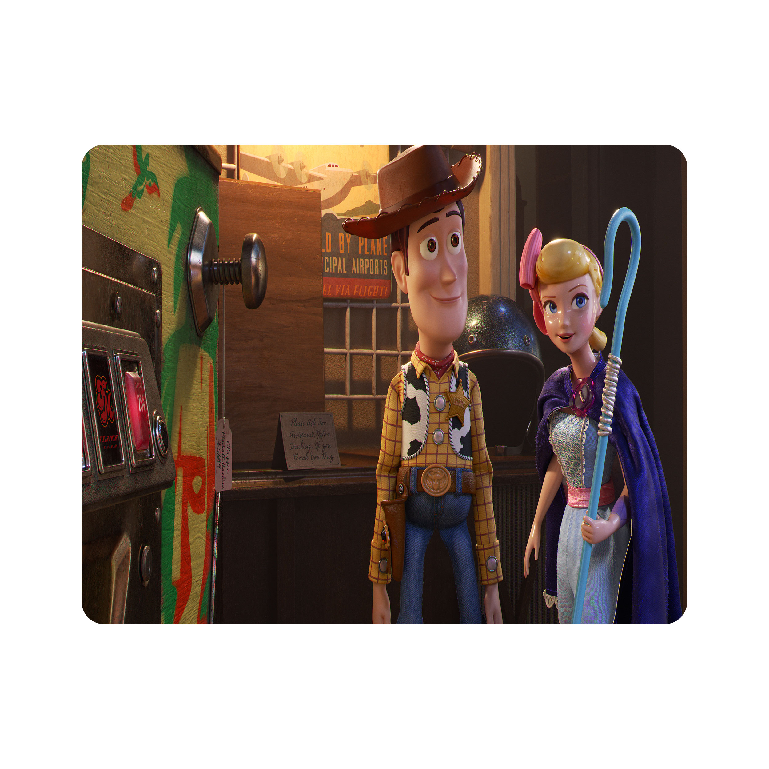 ماوس پد اطلس آبی طرح کارتون اسباب بازی ها مدل T6729