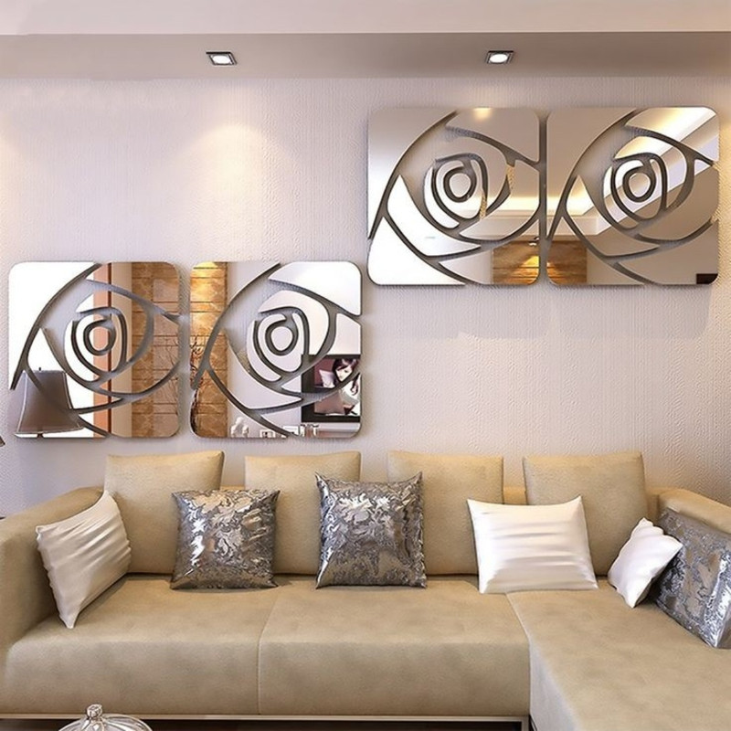 آینه _x000D_ پریناز شاپ مدل گل رز