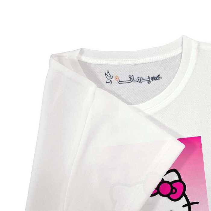 تی شرت بچگانه پرمانه طرح Kitty کد pmt.2383