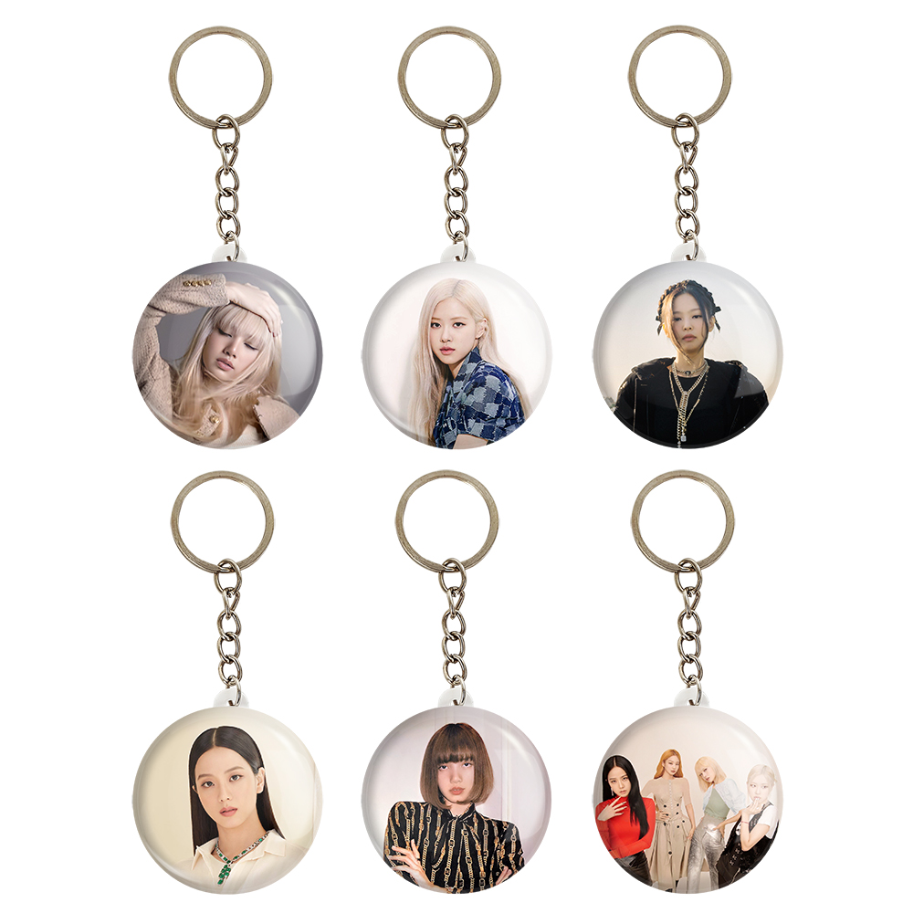 جاکلیدی خندالو مدل گروه بلک پینک BLACKPINK کد 891B مجموعه 6 عددی