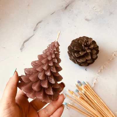 قالب شمع مدل درخت کاج