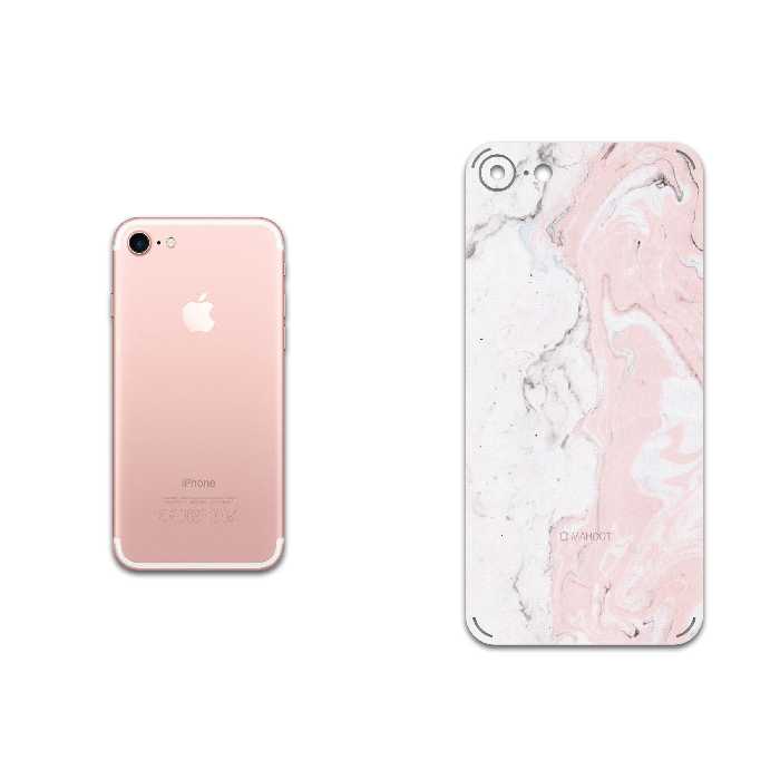 برچسب پوششی ماهوت مدل Blanco-Pink-Marble مناسب برای گوشی موبایل اپل iPhone 7