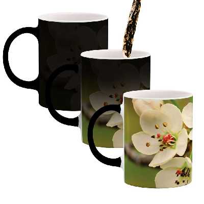 ماگ حرارتی طرح شکوفه گل مدل mgh04019