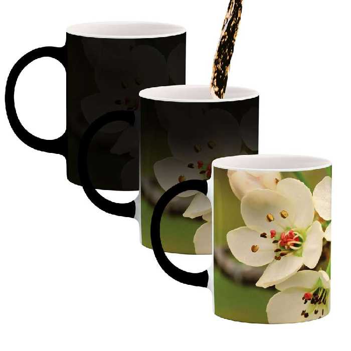 ماگ حرارتی طرح شکوفه گل مدل mgh04019