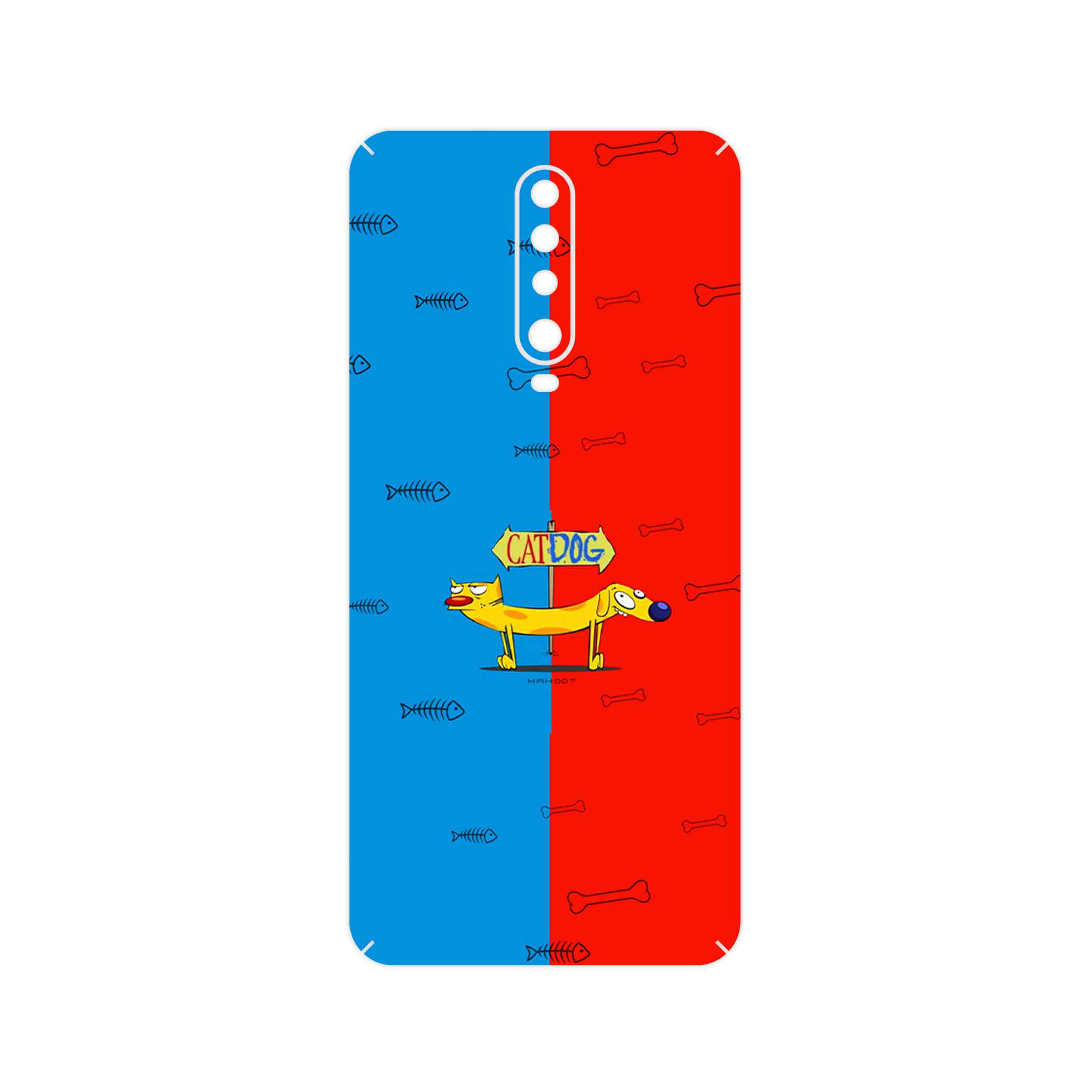 برچسب پوششی ماهوت مدل CatDog مناسب برای گوشی موبایل شیائومی Redmi K30