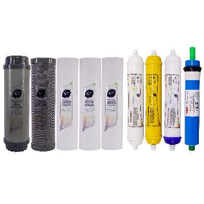 فیلتر دستگاه تصفیه آب آکوآ اسپرینگ مدل F-S7-H9N مجموعه 9 عددی