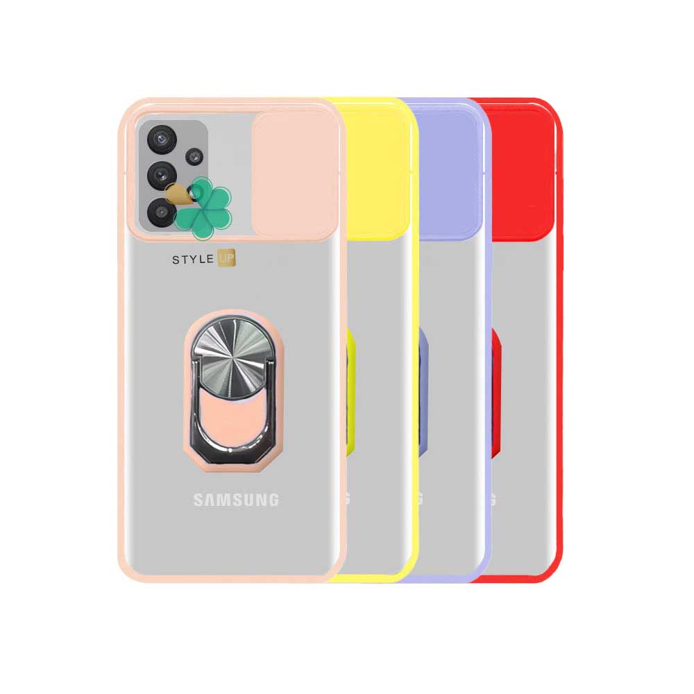 قاب هیبرید مات گوشی سامسونگ Samsung A72 مدل کمشیلد حلقه دار