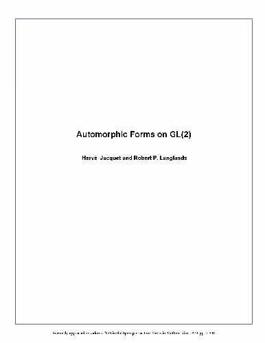 خرید و دانلود نسخه کامل کتاب Automorphic Forms on GL(2): Part 1