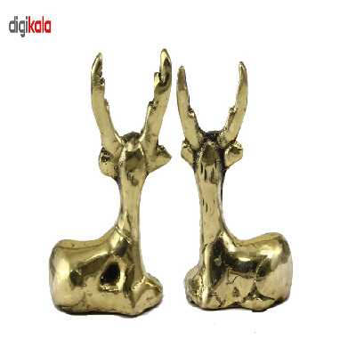 مجسمه مدل گوزن کد AL-20030047 مجموعه 2 عددی