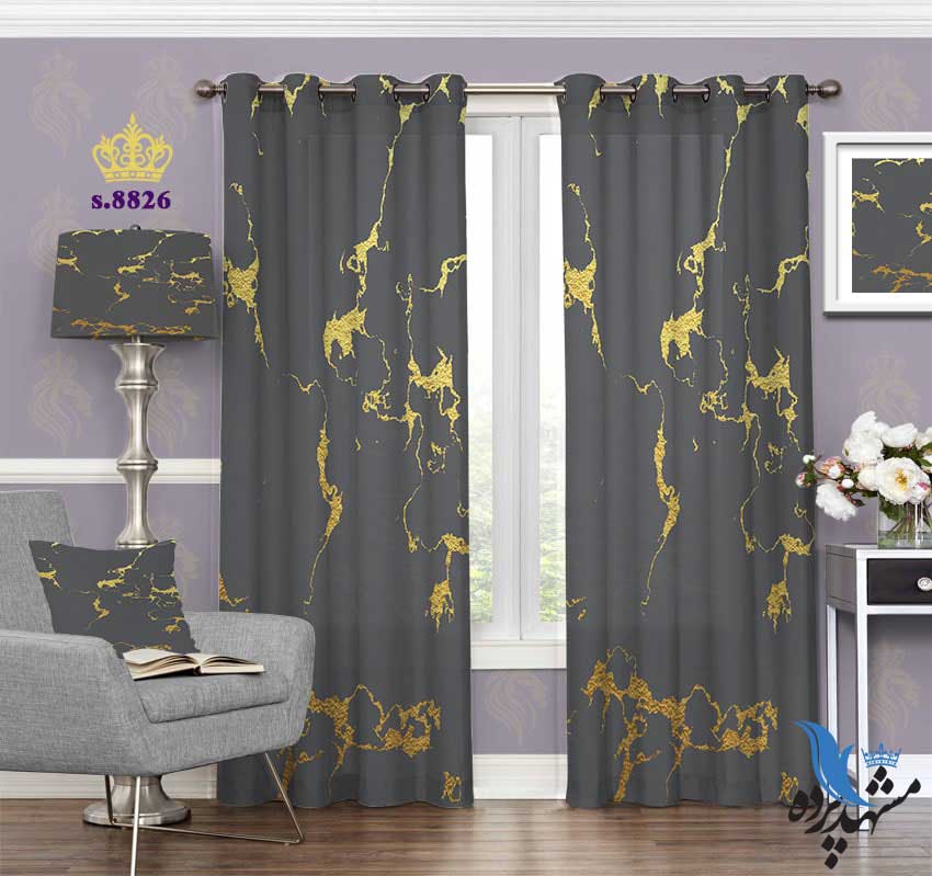 پرده پانچ طرح پتینه کد s8826