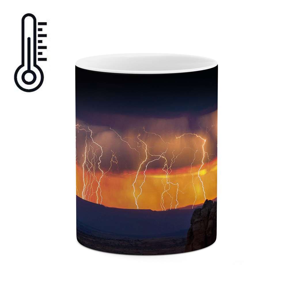 ماگ حرارتی کاکتی طرح رعد و برق مدل mgh12581