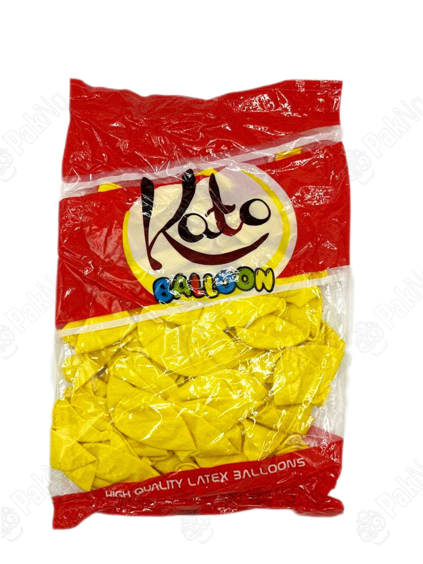 بادکنک تک رنگ 100 عددی (زرد)