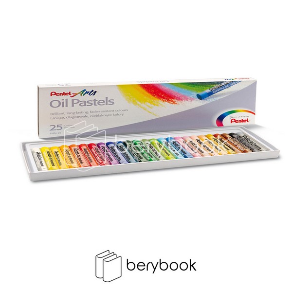 pentel / پاستل روغنی / 25 رنگ