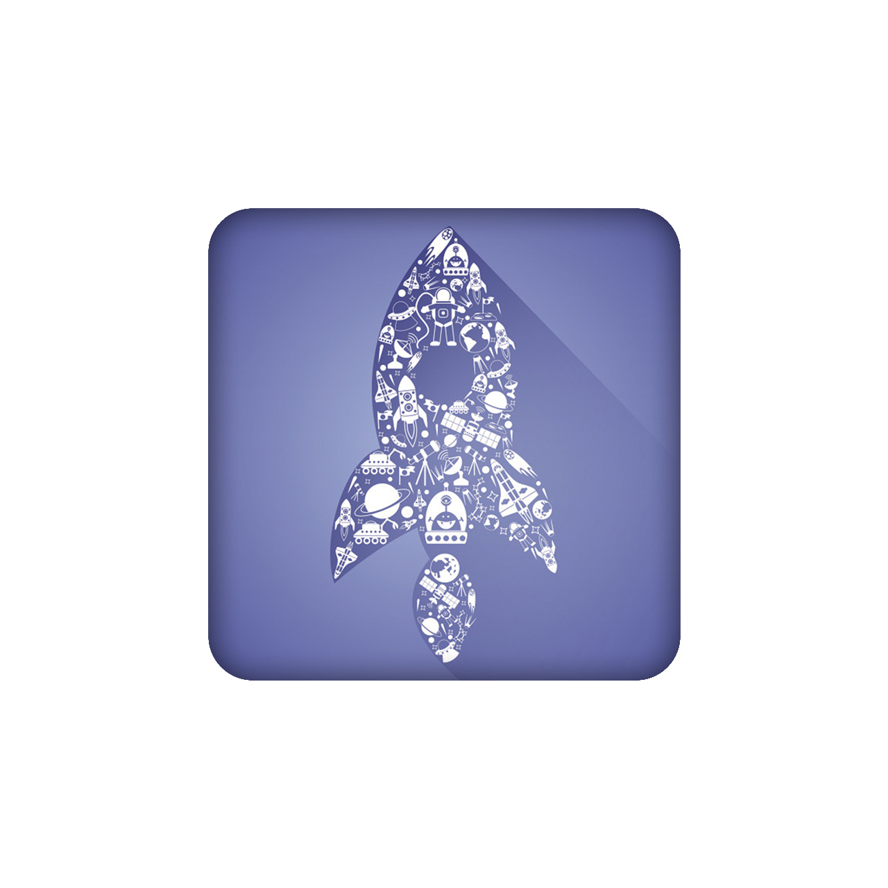 زیرلیوانی طرح موشک کد 413