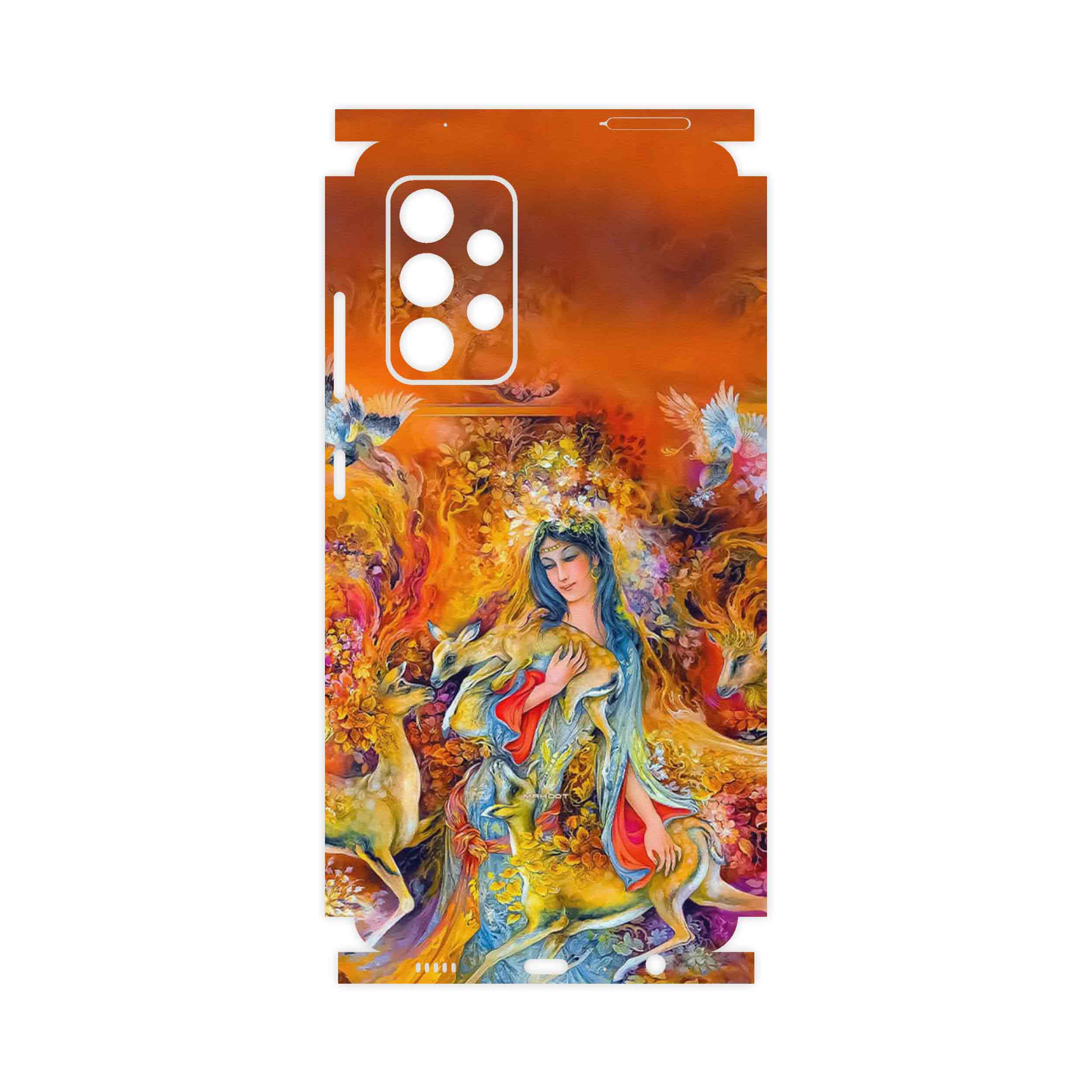 برچسب پوششی ماهوت مدل Persian miniature 2-FullSkin مناسب برای گوشی موبایل سامسونگ Galaxy A52s 5G
