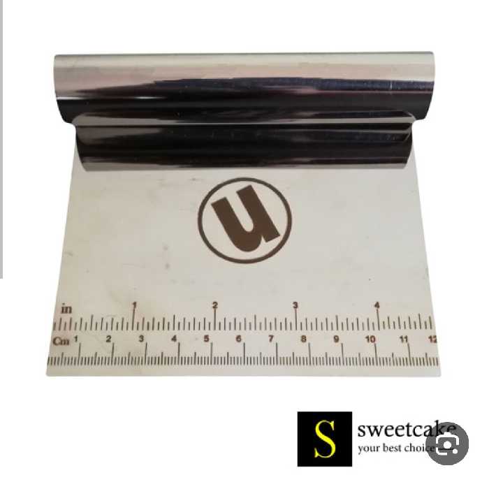 کاردک استیل مُدرج 12 سانتیمتری،خامه کش