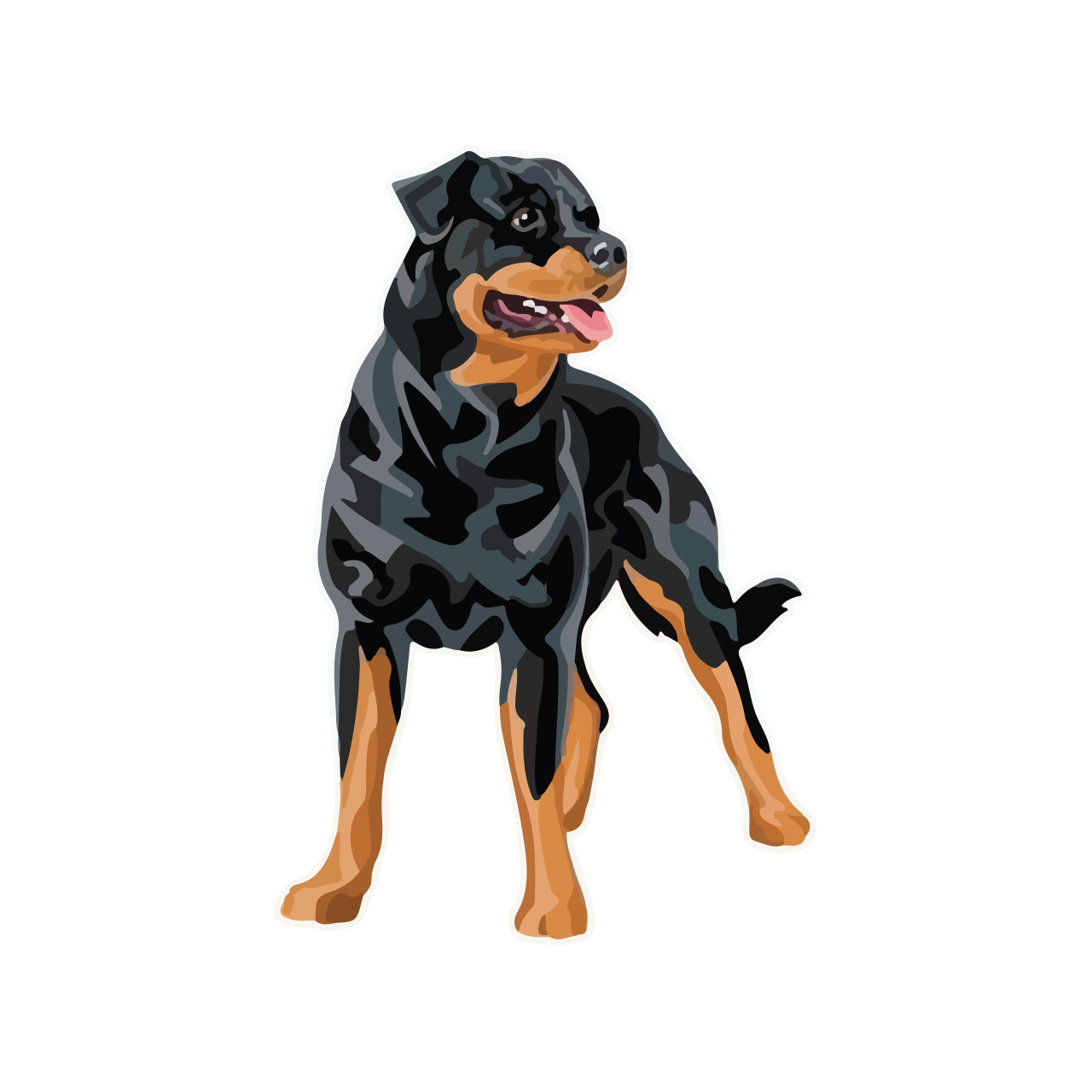 استیکر خودرو طرح سگ فرانکلین کد 1815