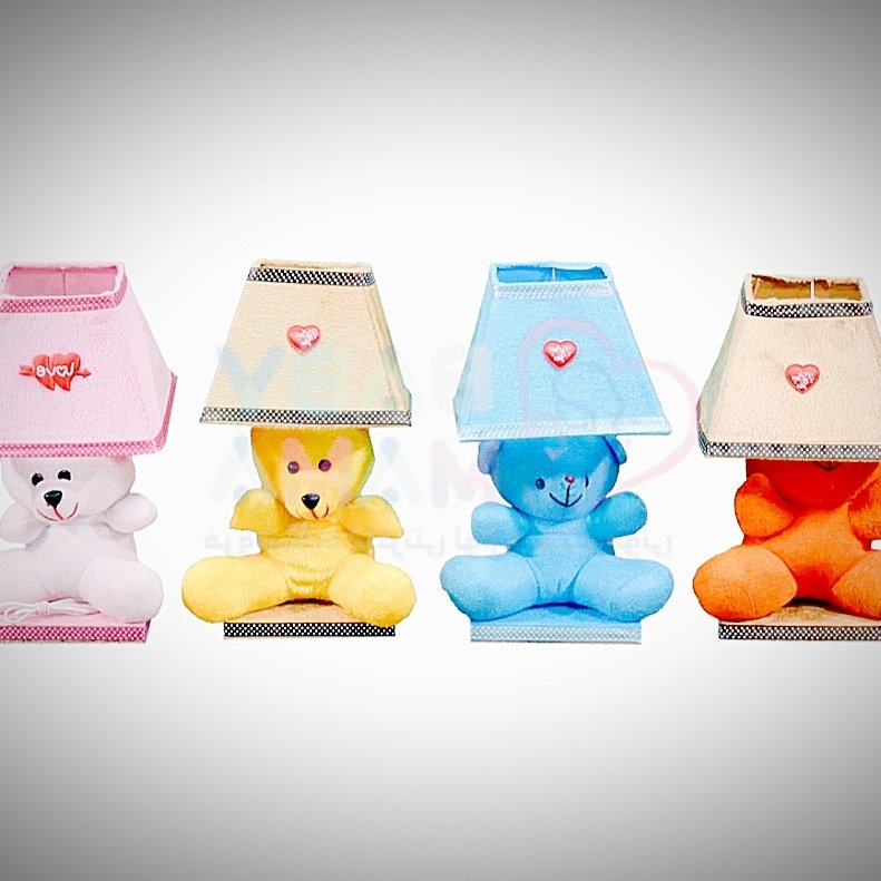 چراغ خواب کودک عروسکی مدل خرس دلبر ارتفاع 35 سانتیمتر
