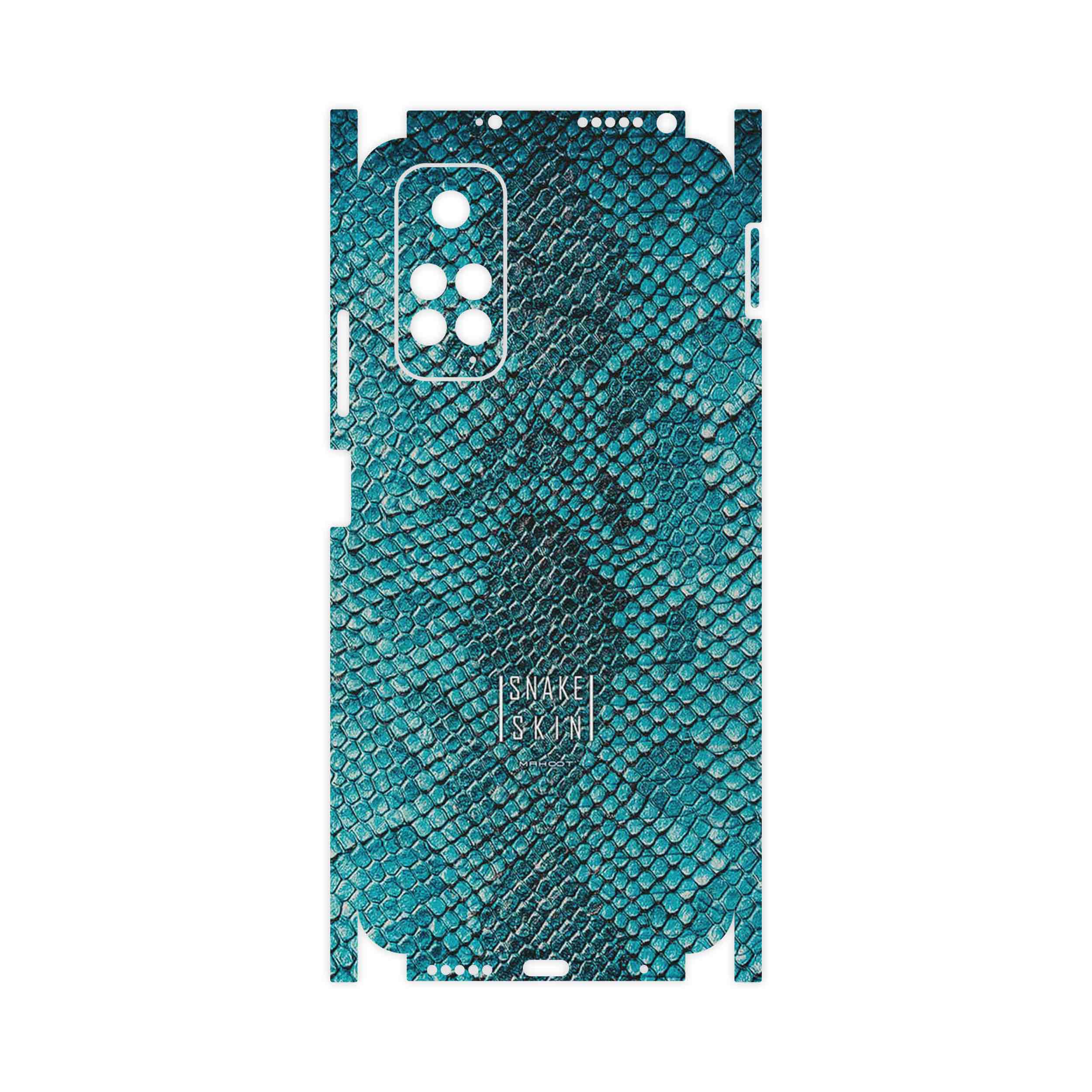 برچسب پوششی ماهوت مدل Blue Snake Skin-FullSkin مناسب برای گوشی موبایل شیائومی Redmi Note 11