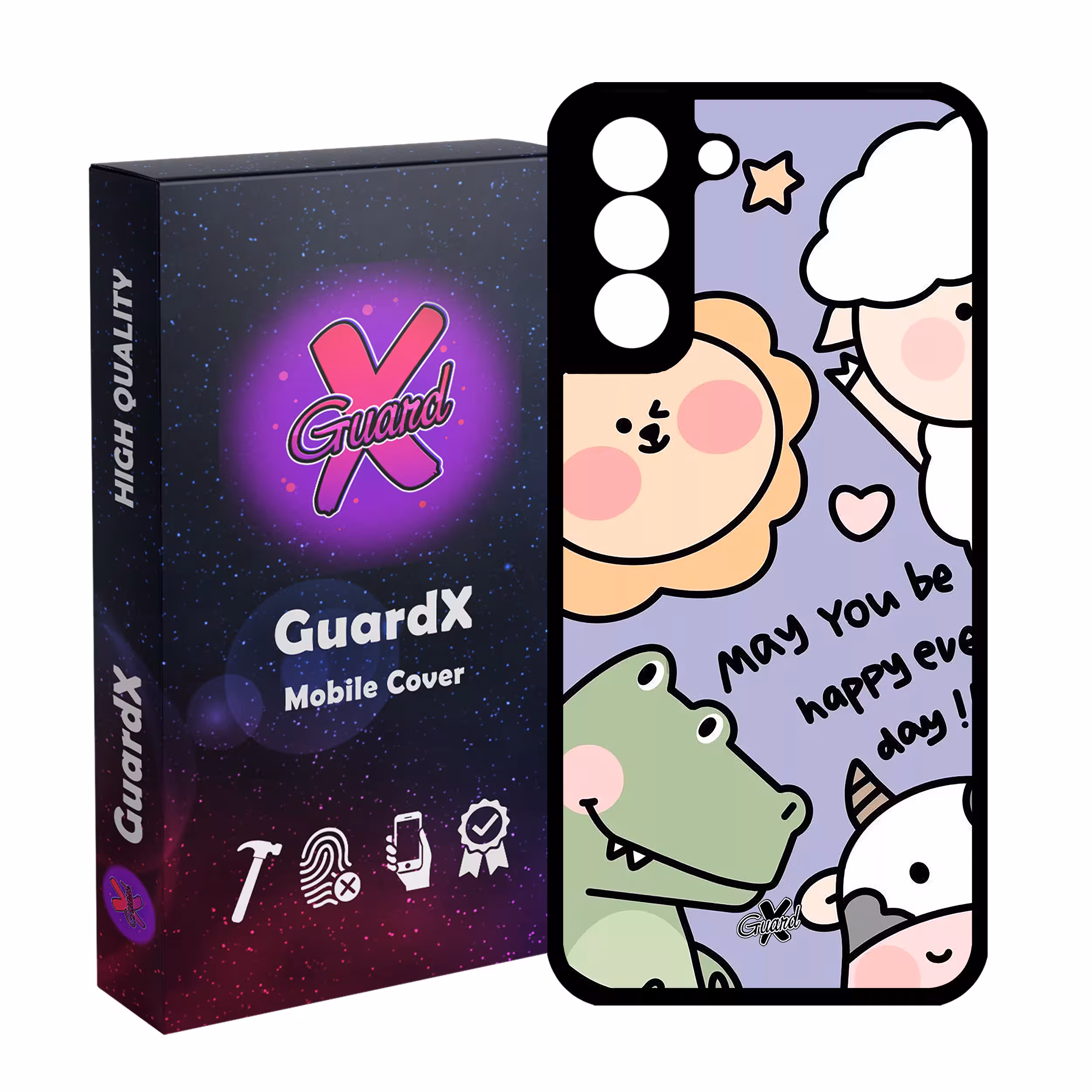 کاور گارد ایکس طرح Cute مدل Glass10567 مناسب برای گوشی موبایل سامسونگ Galaxy S21 FE