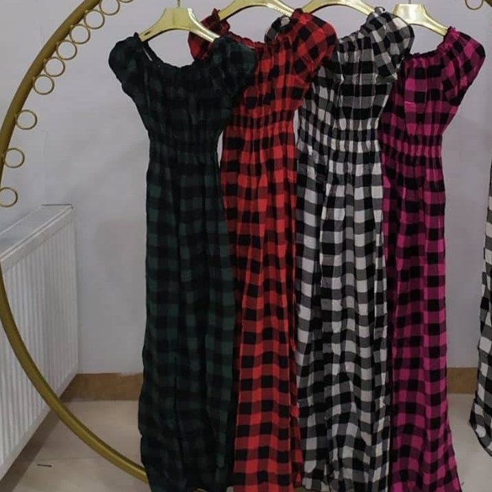 پیراهن ساحلی چهارخونه