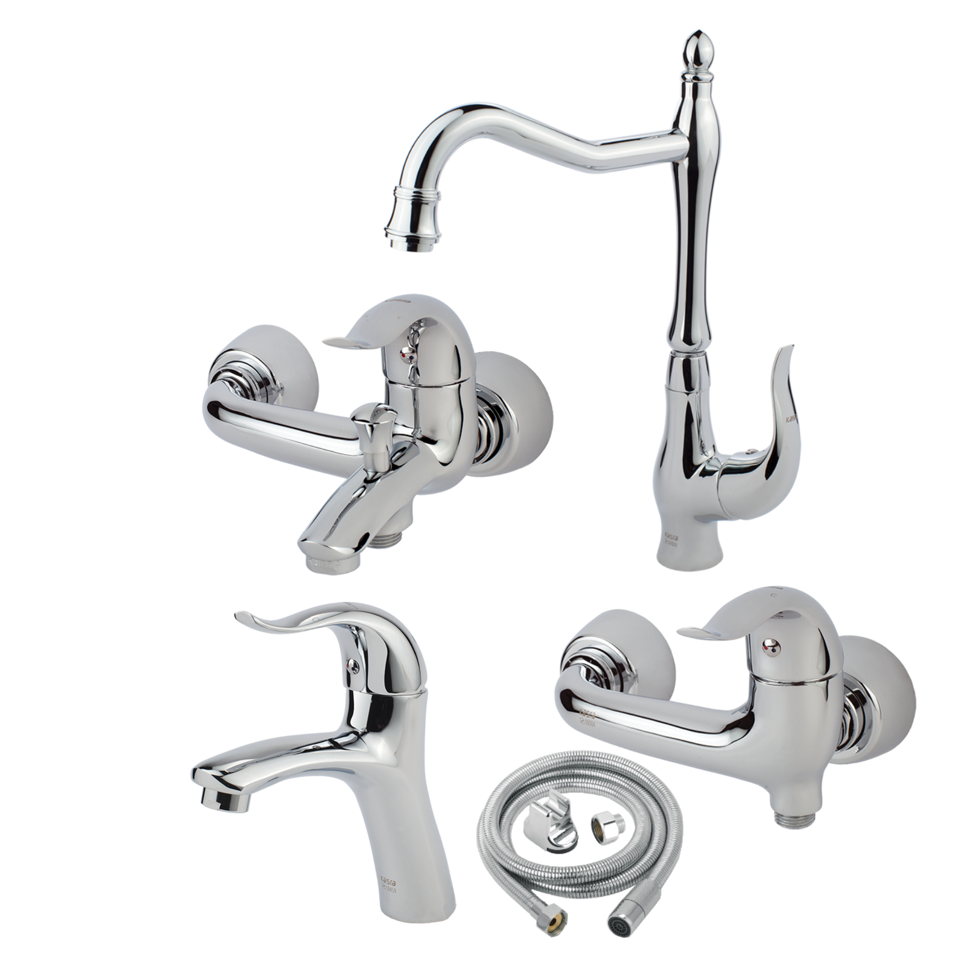 ست شیرآلات کسری مدل کاسپین مجموعه 5 عددی