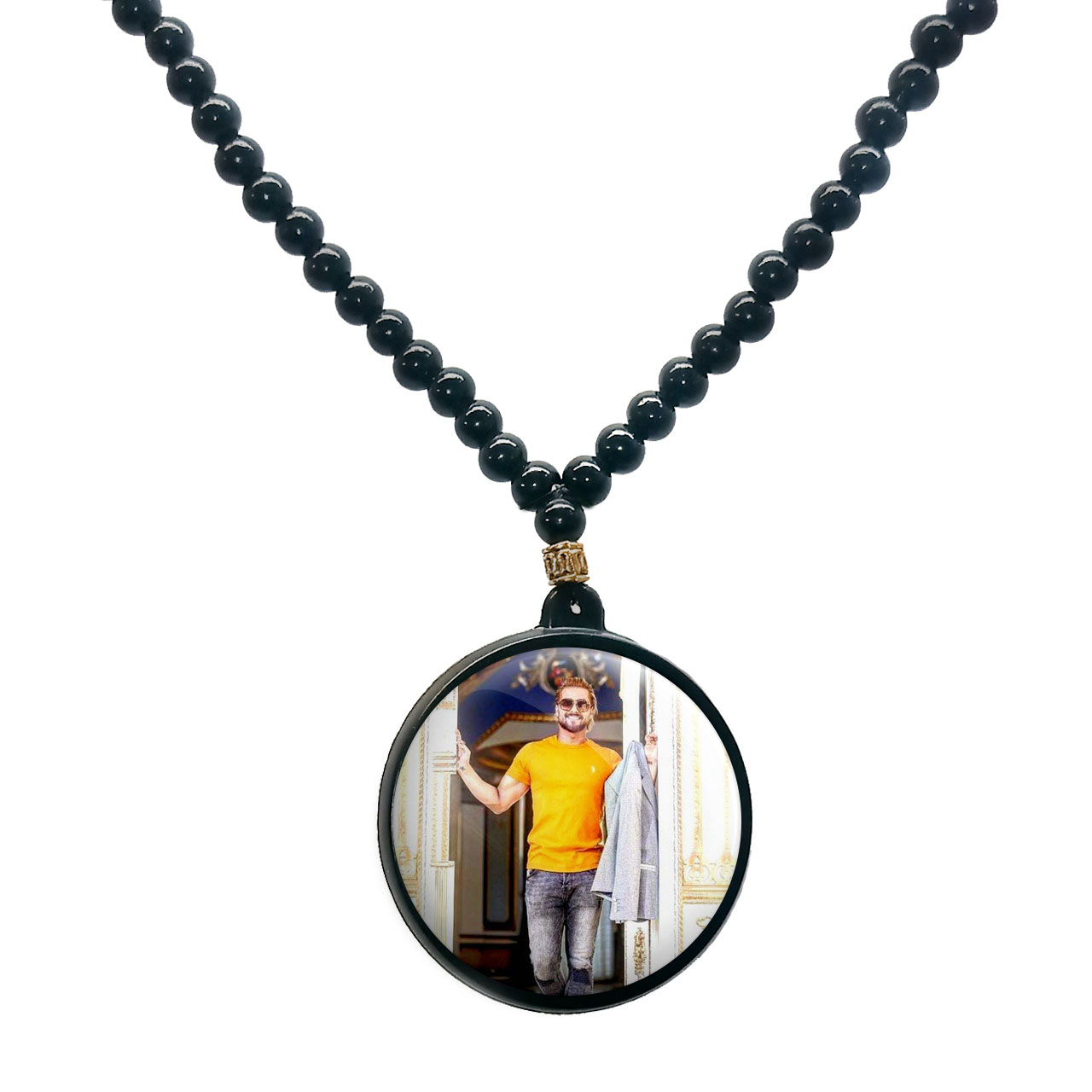 گردنبند پرمانه طرح ماکان بند کد pmd.8577 مدل دو طرفه