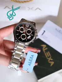 خرید ساعت مردانه الکسا ALEXA مدل 0064 ضدآب موتور ژاپن رنگ ثابت فول تایم بند قفلی همراه با جعبه و پاکت اورجینال و یکسال گارانتی شرکتی کد 1921995 - ردگل