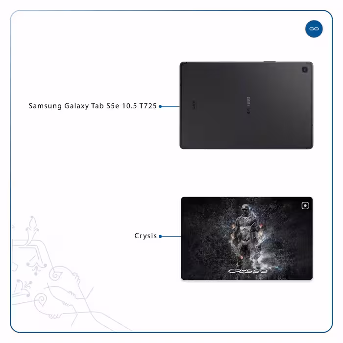 برچسب پوششی ماهوت مدل Crysis مناسب برای تبلت سامسونگ Galaxy Tab S5e 10.5 2019 T725