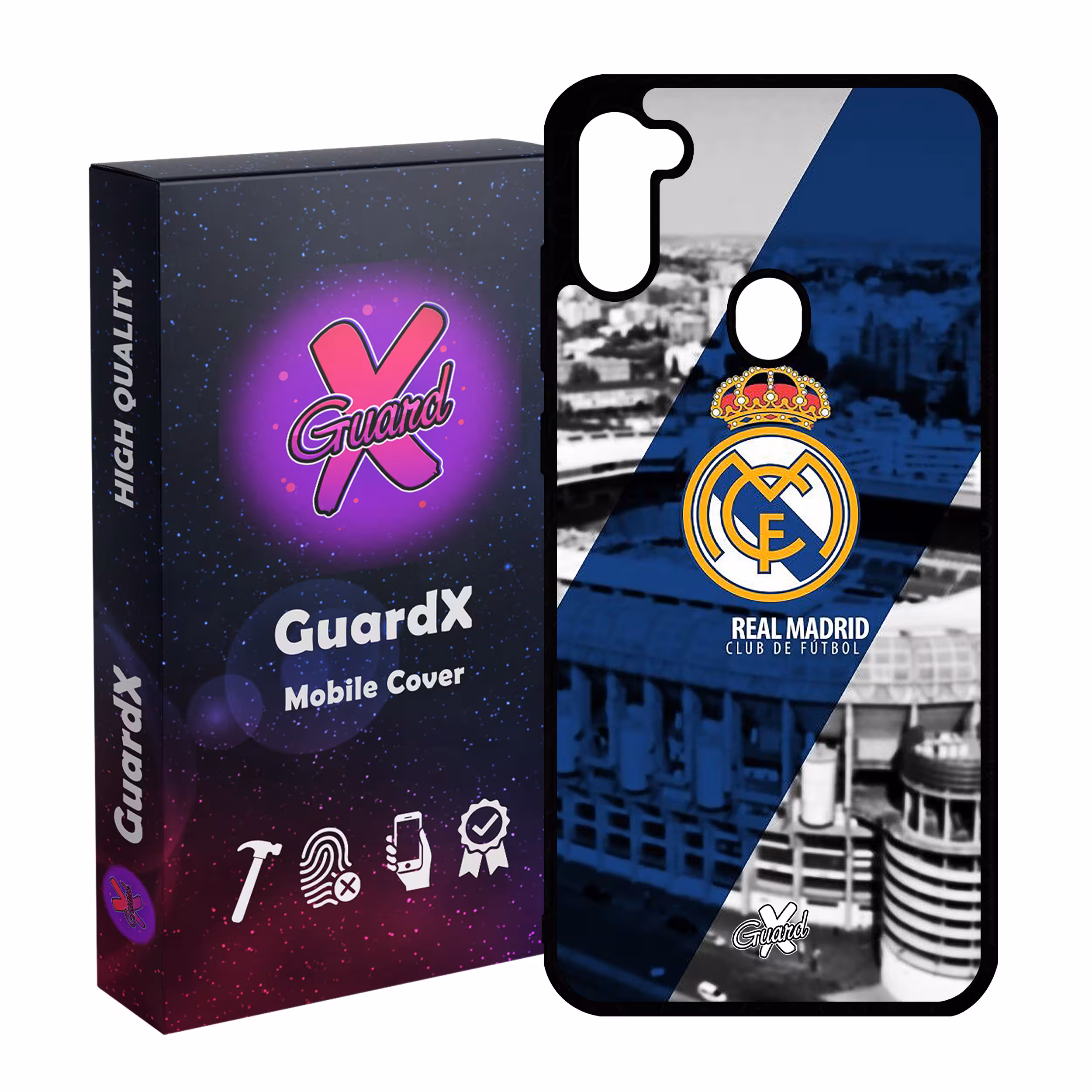 کاور گارد ایکس طرح Real Madrid مدل Glass10054 مناسب برای گوشی موبایل سامسونگ Galaxy A11 / M11