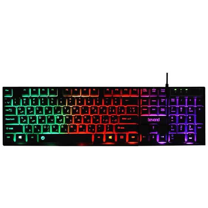 کیبورد باسیم گیمینگ بیاند مدل BK-7120 RGB