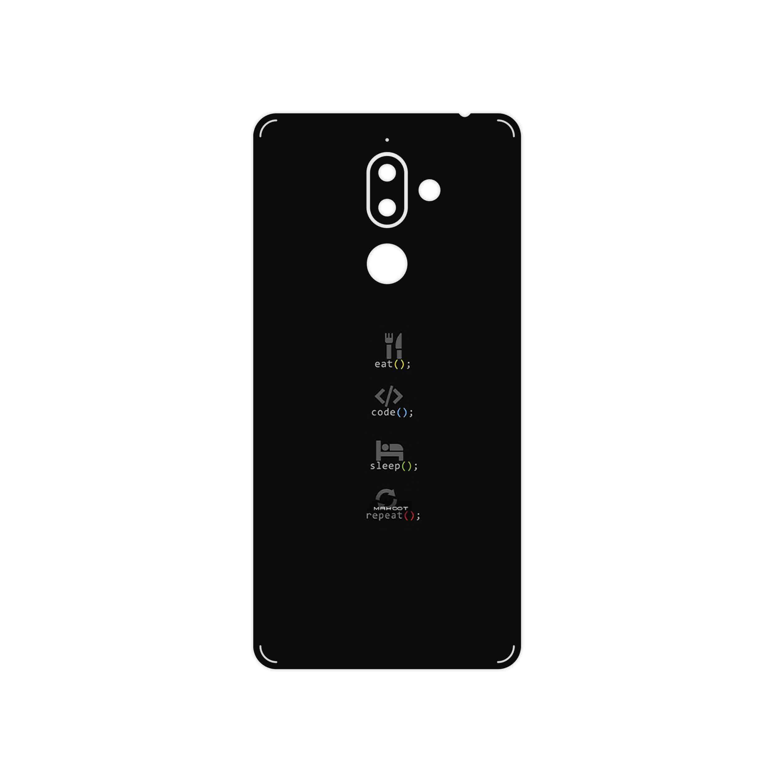 برچسب پوششی ماهوت مدل Programming 2 مناسب برای گوشی موبایل نوکیا 7 Plus